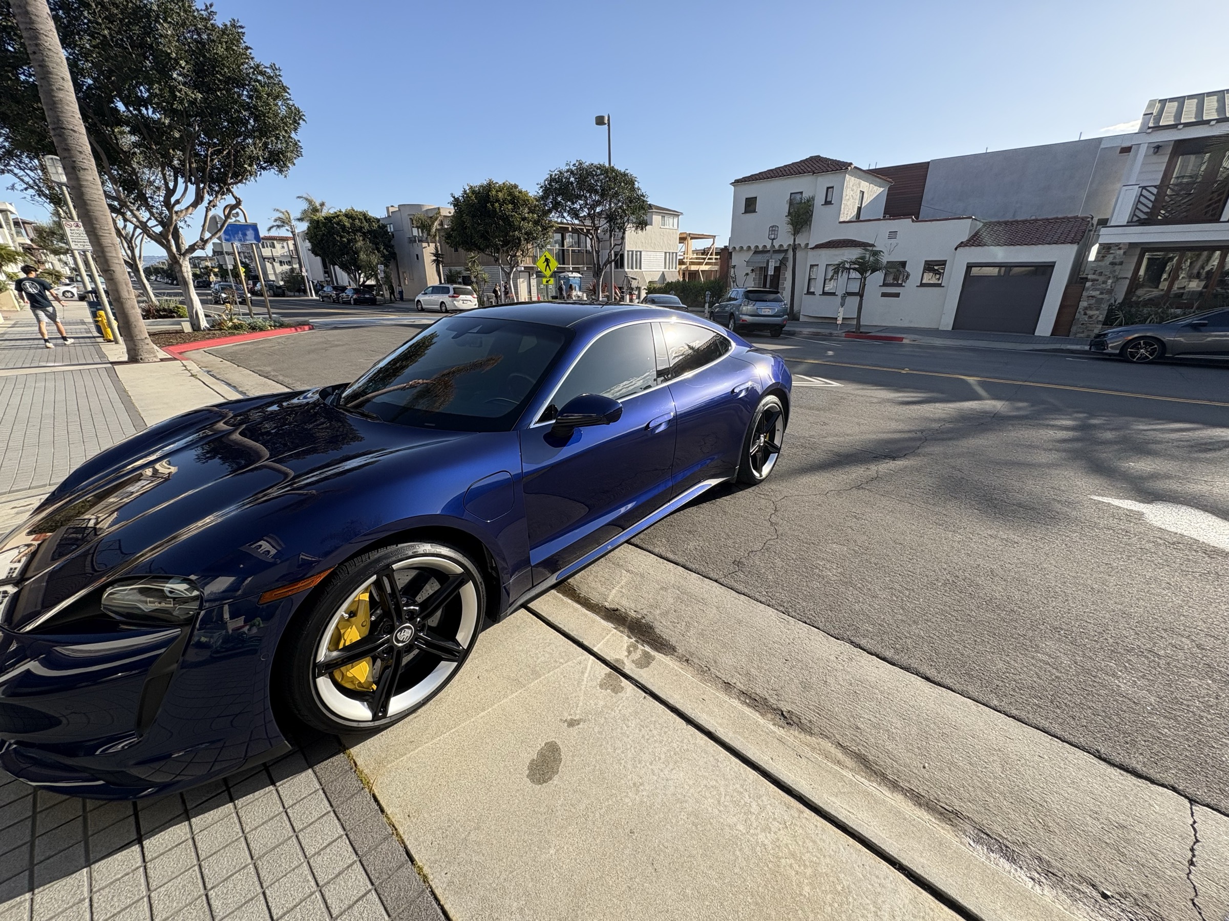 Blue Porsche after a Shine Squad mobile detail